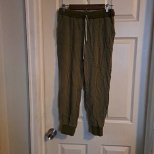 No brand cotton and linen blend jogger leggings medium